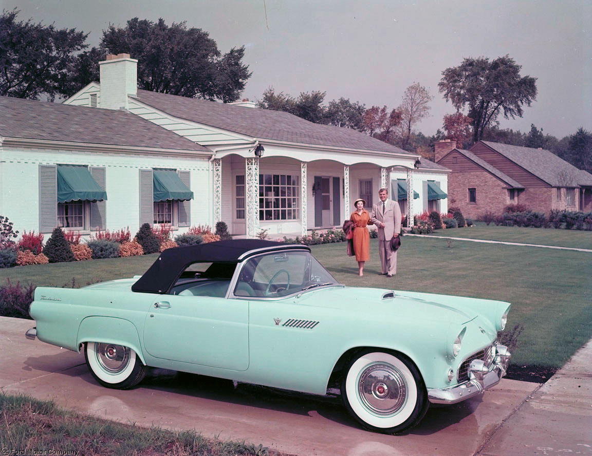 1955 Ford Thunderbird, convertible.