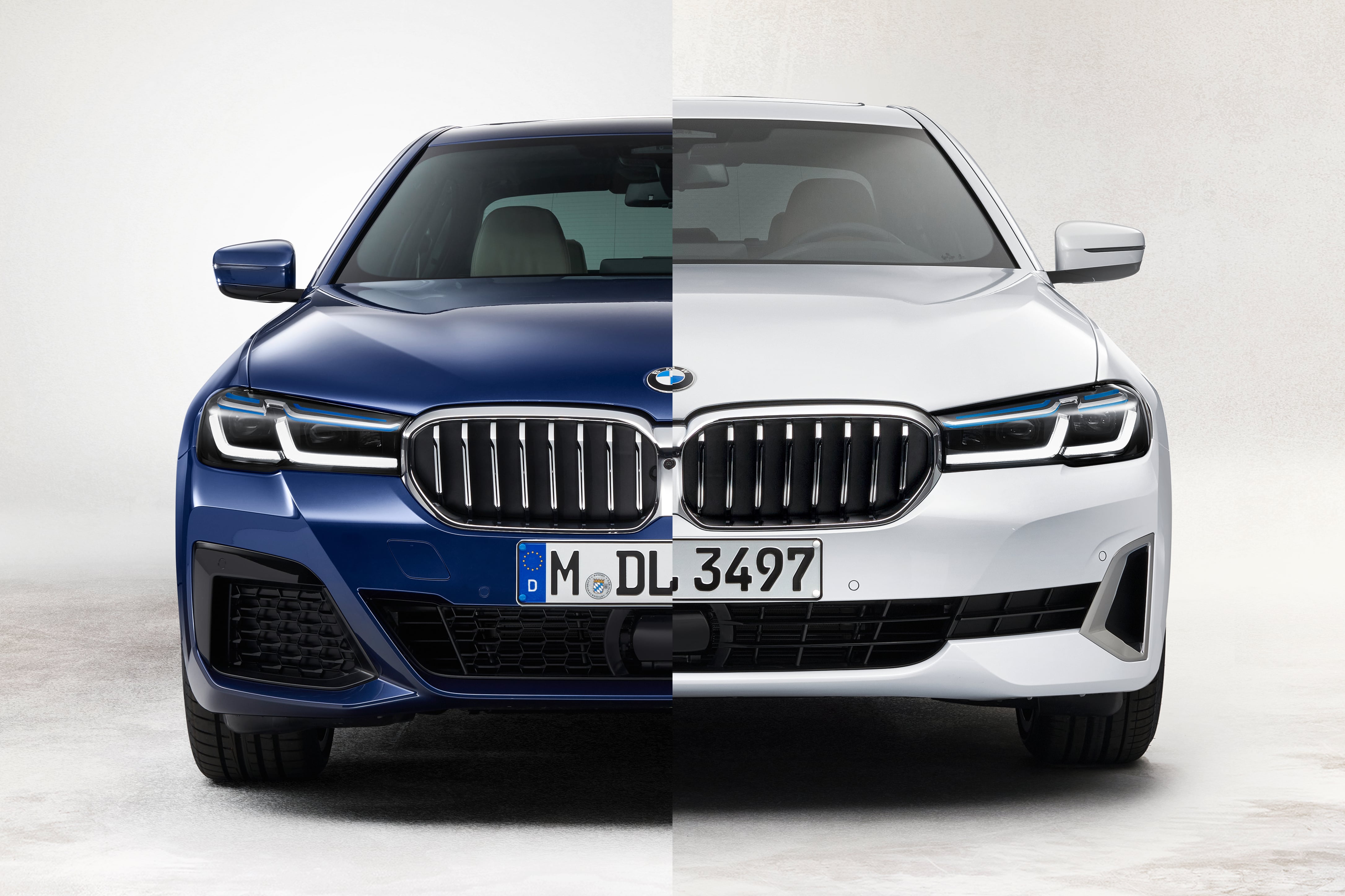 BMW 뉴 5시리즈 세단 M 스포츠 패키지 & 럭셔리 라인 외관 비교