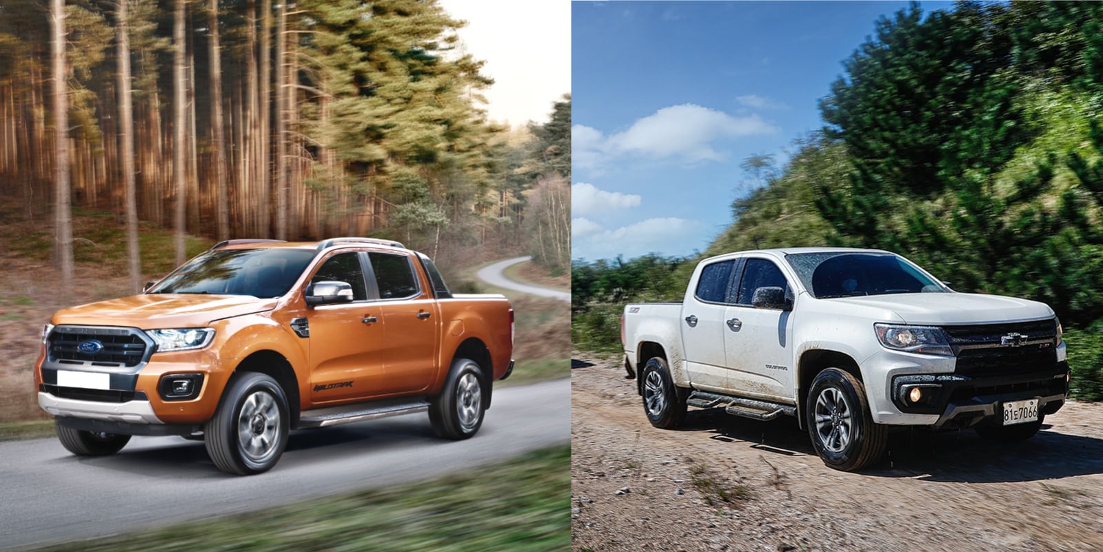 [제원 비교] 포드 레인저 vs. 쉐보레 콜로라도