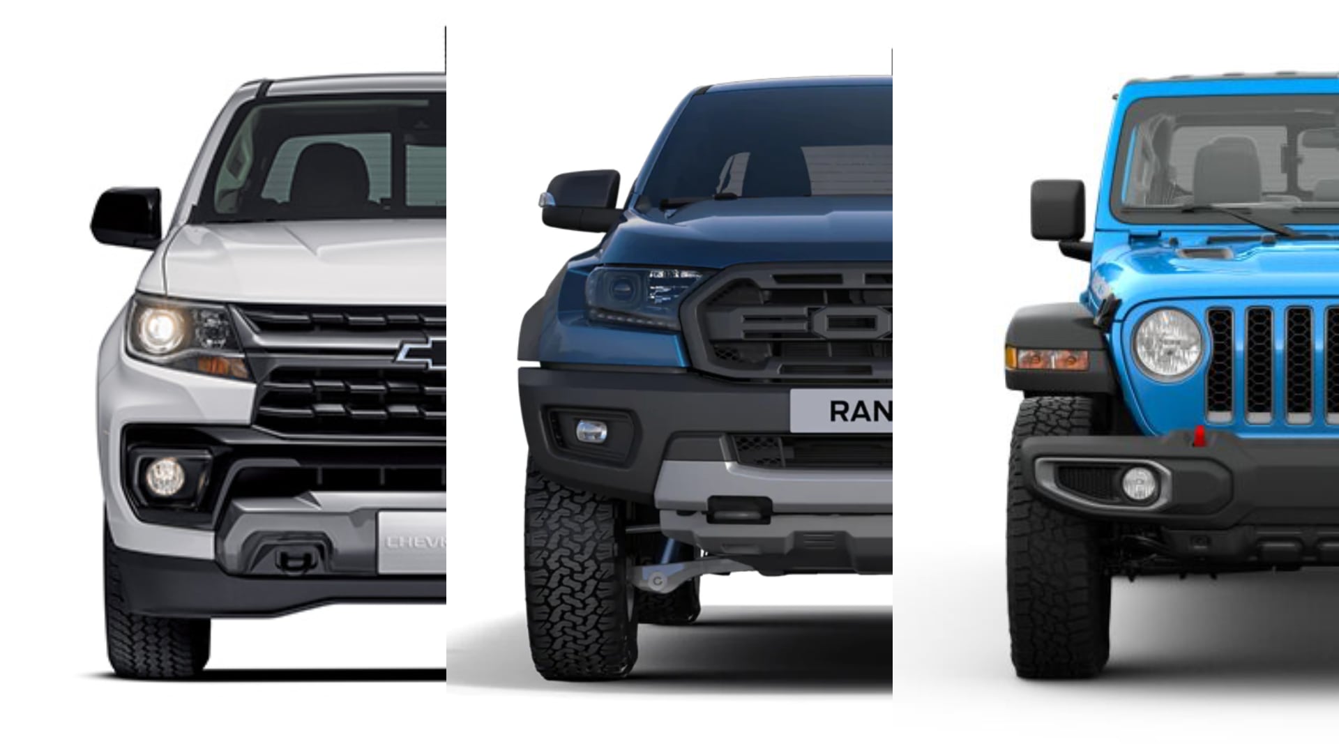 [제원 비교] 수입 픽업트럭 3종(쉐보레 콜로라도 vs. 포드 레인저 vs. 지프 글래디에이터)