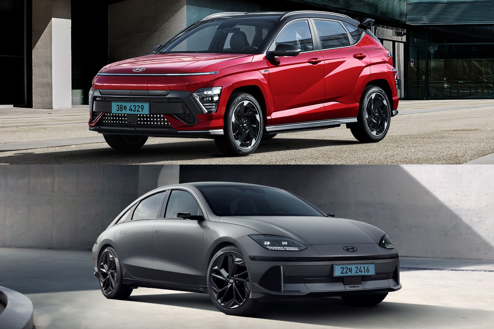 [새 차] 현대 2024 코나 일렉트릭 & 2024 아이오닉 6 블랙 에디션