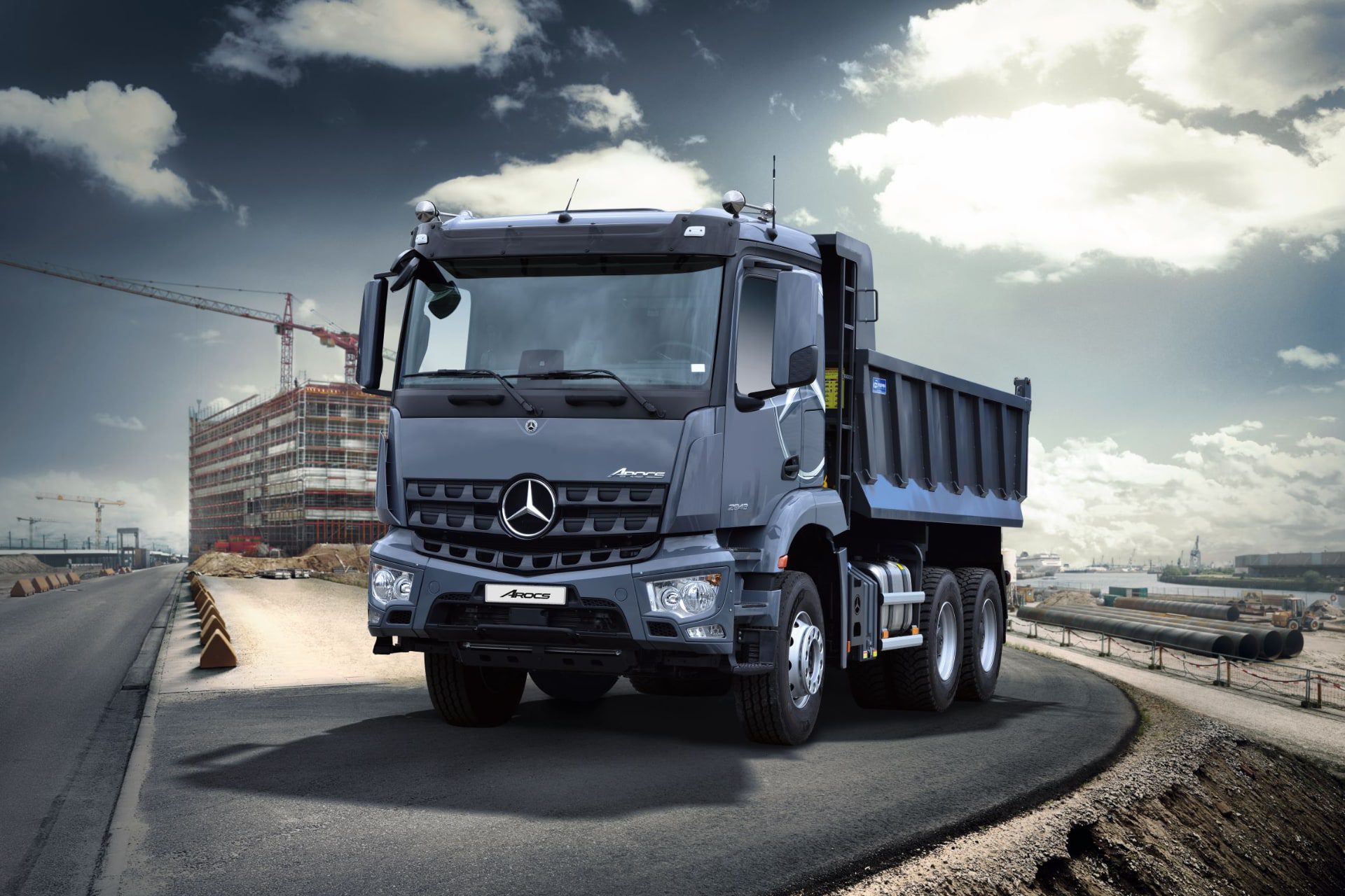 [새 모델] 메르세데스-벤츠 아록스 15톤 6×4 덤프트럭 – 특장업체와 협업해 만든 국내 프리미엄 상용차 첫 15톤 덤프트럭