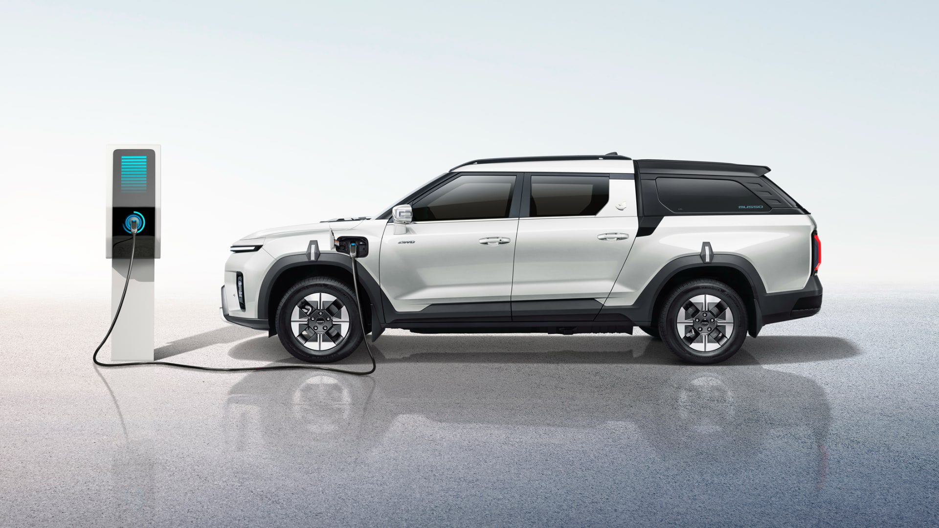 [최초 공개] 픽업 브랜드로 거듭난 ‘무쏘’ 라인업 첫 모델, KG 모빌리티 무쏘 EV