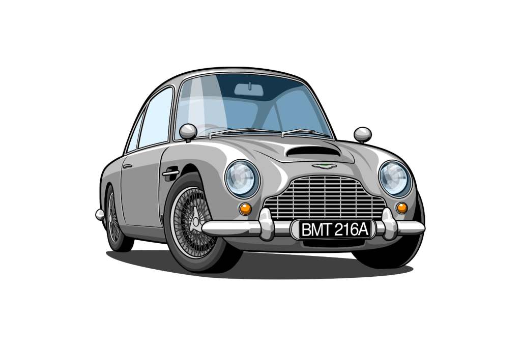 [오리지널 굿즈] 3. 애스턴 마틴 DB5 일러스트&nbsp;컬렉션